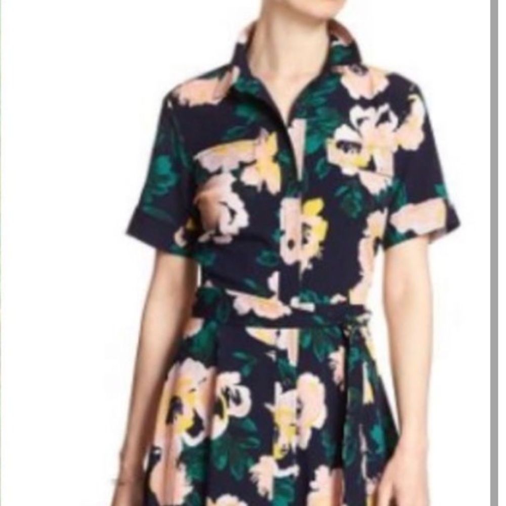 Fabulous floral maxi shirt dress
